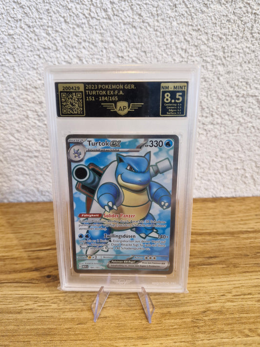 Turtok ex - MEW DE - 184/165 - Ultra Rare AP grade 8,5