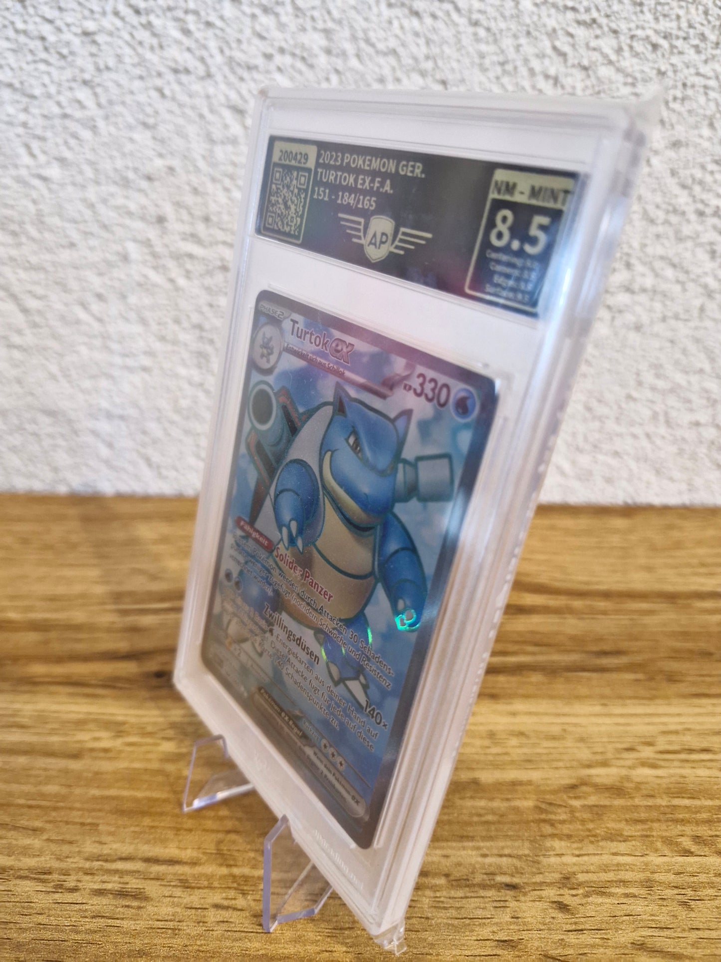 Turtok ex - MEW DE - 184/165 - Ultra Rare AP grade 8,5