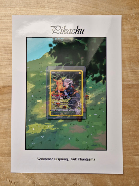 Pokémon Karten Artwork – Erweiterter Kartenhintergrund Pikachu