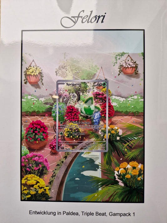 Pokémon Karten Artwork – Erweiterter Kartenhintergrund Felori
