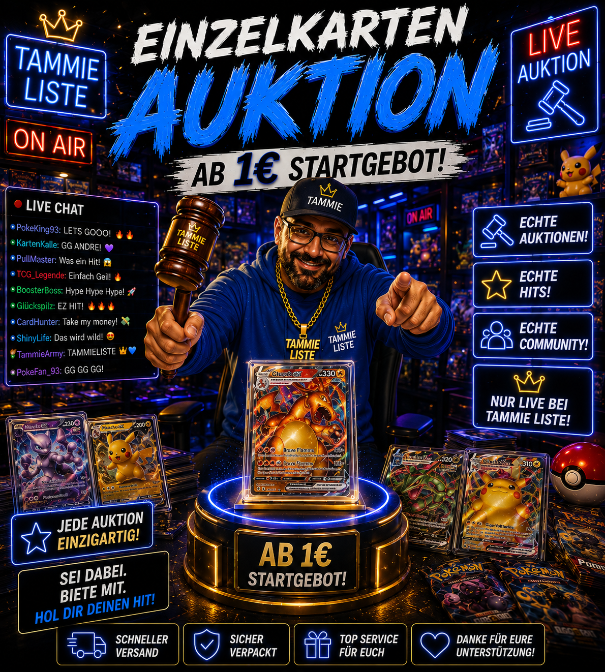 Tammieliste Einzelkarten Auktion