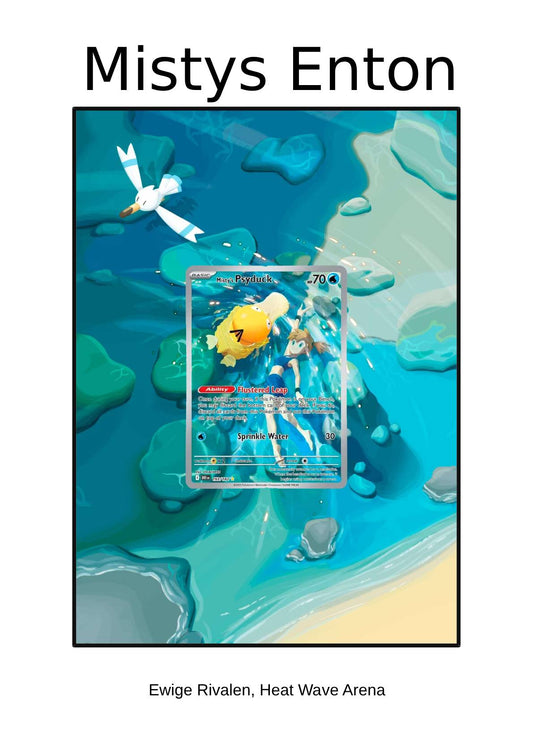 Pokémon Karten Artwork – Erweiterter Kartenhintergrund Mysiys Enton
