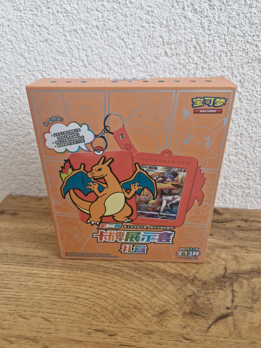 Pokémon Box - Glurak + Kartenhalter