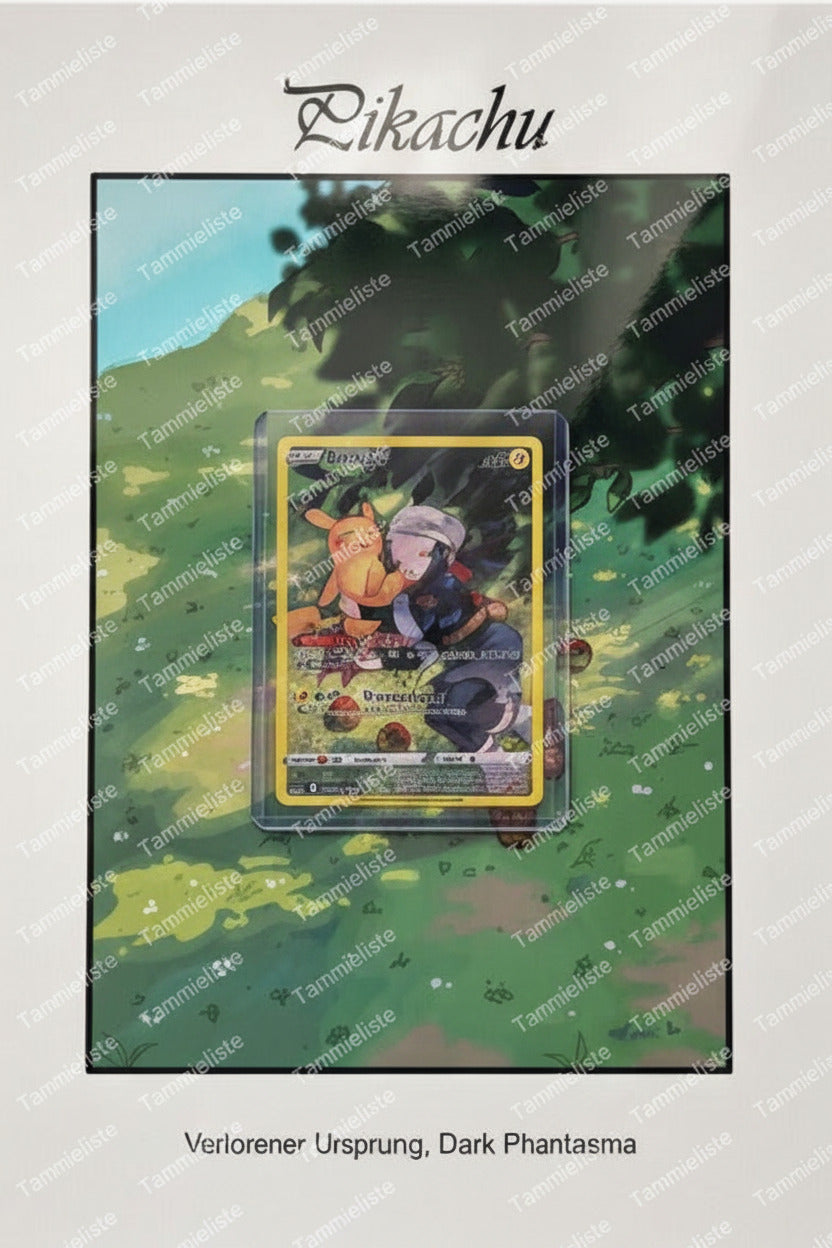 Pikachu - Pokemon Karten Hintergrung, Erweiterte Full Art für Sammler