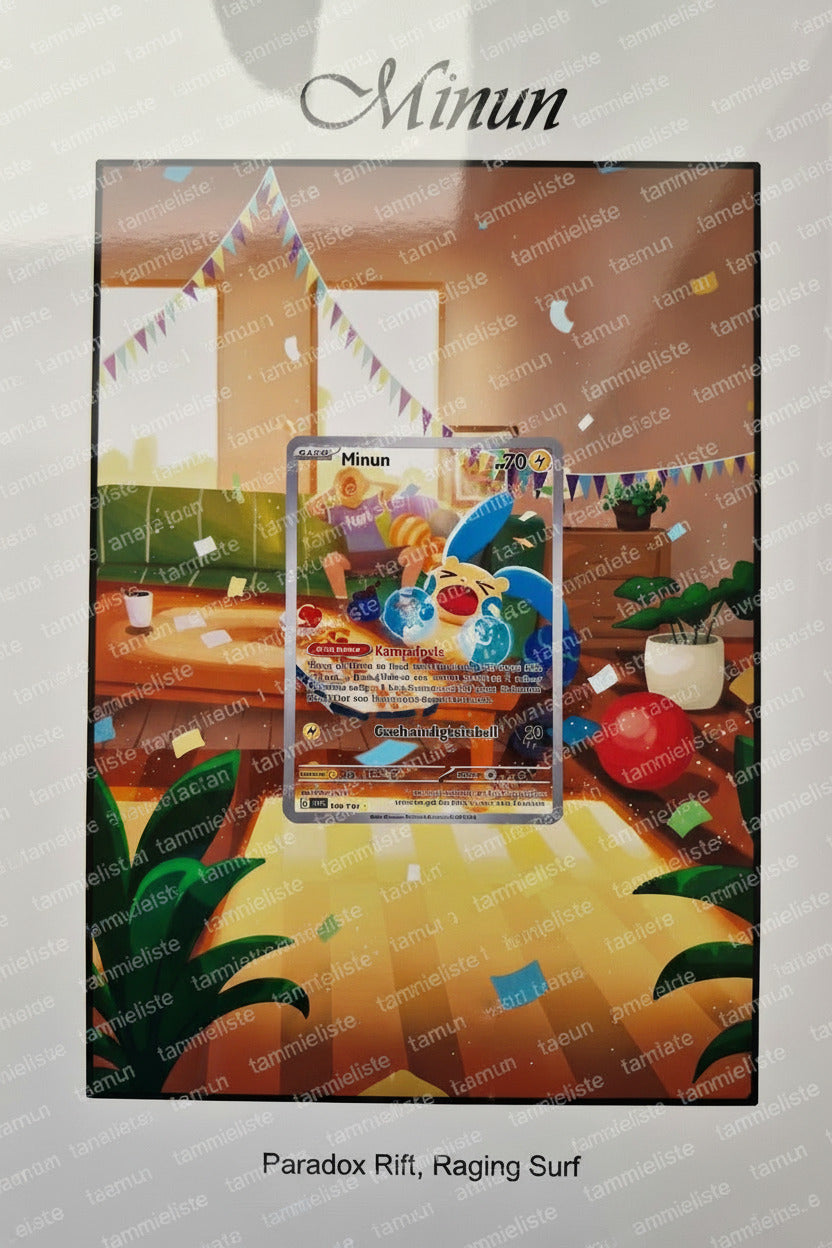 Minum - Pokemon Karten Hintergrung, Erweiterte Full Art für Sammler