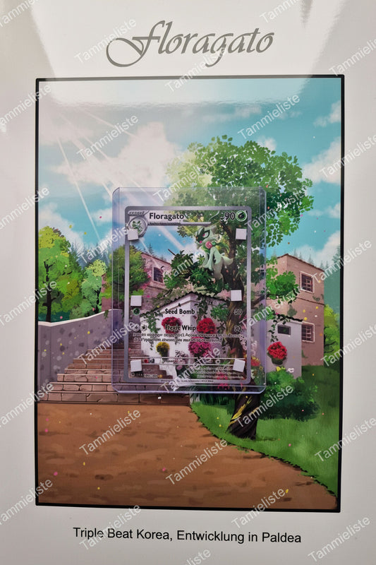 Floragato - Pokemon Karten Hintergrung, Erweiterte Full Art für Sammler