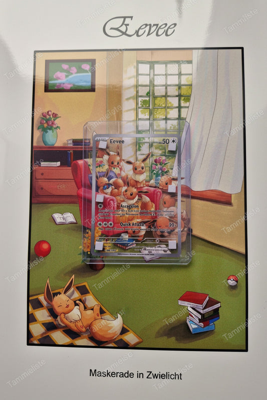 Eevee - Pokemon Karten Hintergrung, Erweiterte Full Art für Sammler