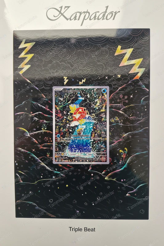Karpador - Pokemon Karten Hintergrung, Erweiterte Full Art für Sammler
