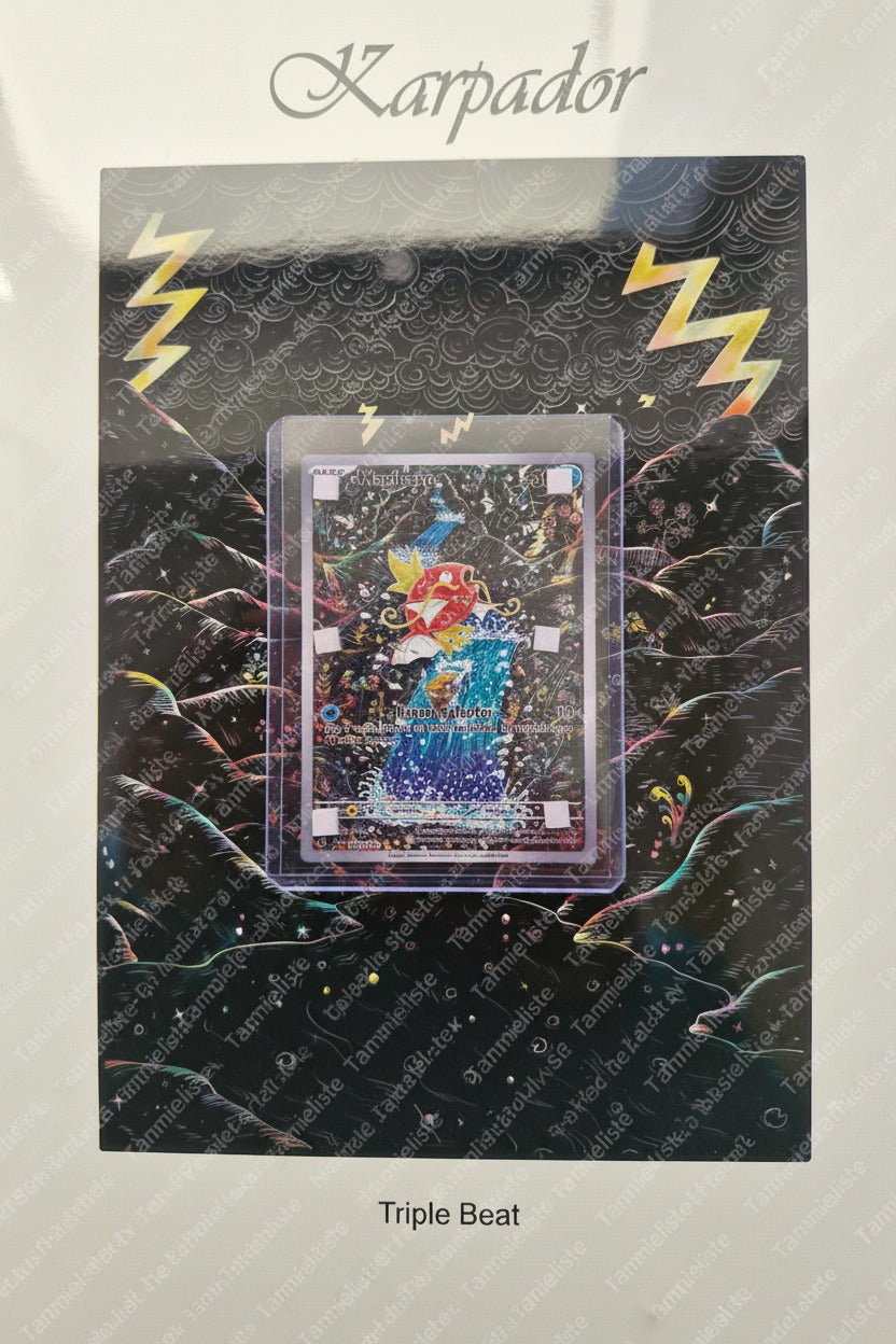 Karpador - Pokemon Karten Hintergrung, Erweiterte Full Art für Sammler