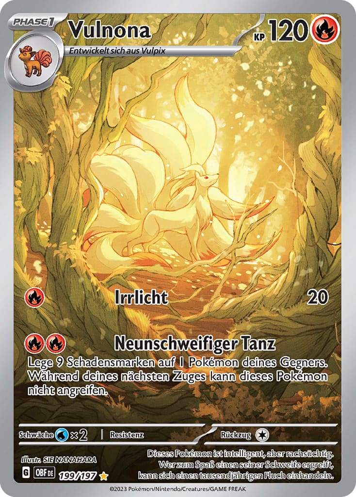 Pokémon Obsidian Flammen Booster Pack - Deutsch