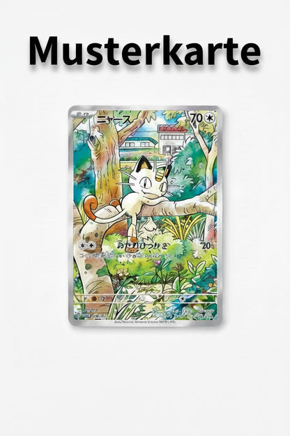 Mauzi - Pokemon Karten Hintergrung, Erweiterte Full Art für Sammler