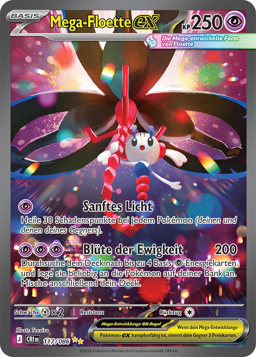 6x Pokémon Wachsendes Chaos Booster (DE) ME04