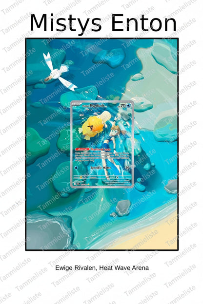 Mistys Enton - Pokemon Karten Hintergrung, Erweiterte Full Art für Sammler
