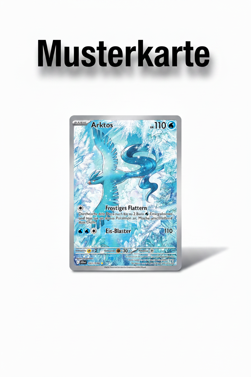 Arktos - Pokemon Karten Hintergrung, Erweiterte Full Art für Sammler