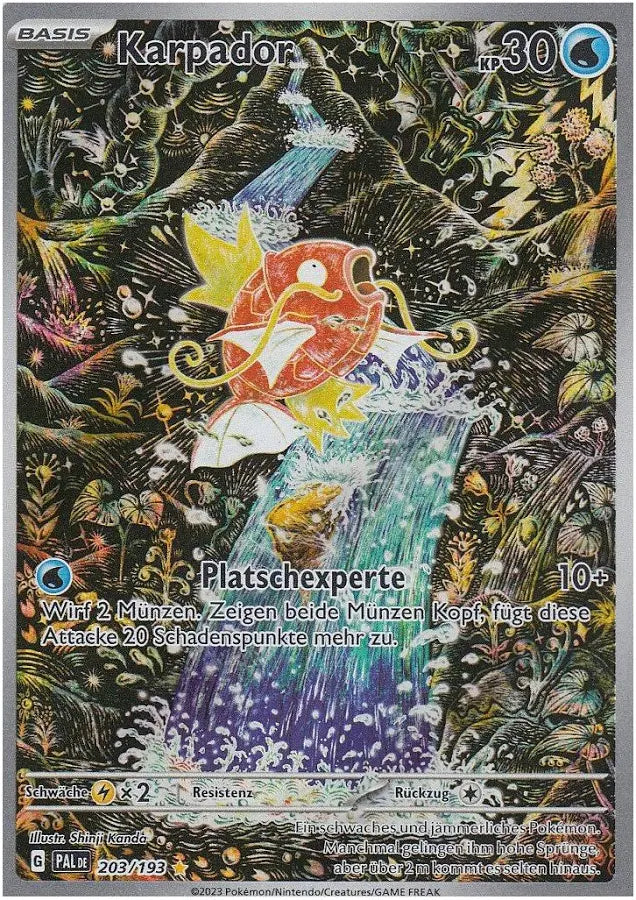 Pokémon Karten Artwork – Erweiterter Kartenhintergrund Karpador