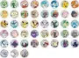 Pokémon - Gem Pack Badge Set Display (CBB1-2-3) [S-CHN]