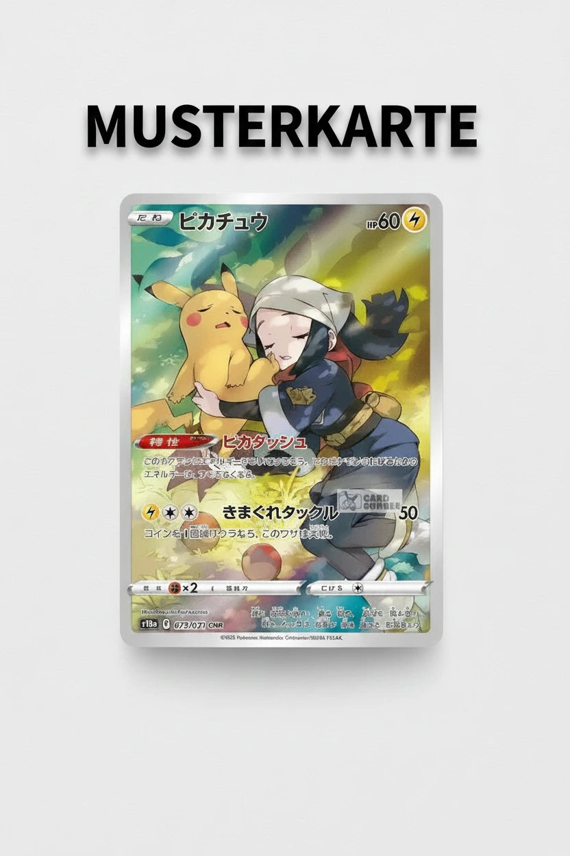 Pikachu - Pokemon Karten Hintergrung, Erweiterte Full Art für Sammler